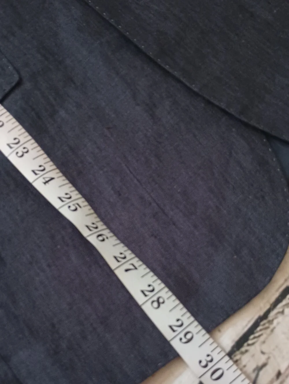H&M Men's Dark Blue Linen Blazer 38R